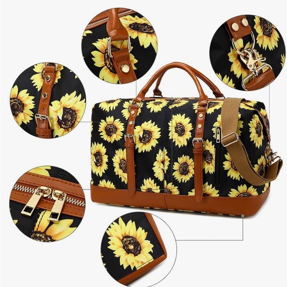 Weekender Duffel Bag Sunflower-Black - Picture 4 of 7